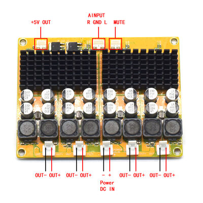 Professional 4-Channel 4x60W CA-3118 Class D Power Amplifier Board for Speakers & Audio Systems DC8-24V for Receivers Amplifiers
