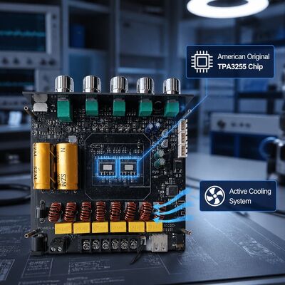 2.1 Channel Dual TPA3255 Bluetooth 5.1 Amplifier Board Audio Amplifier Module 220W+220W+350W