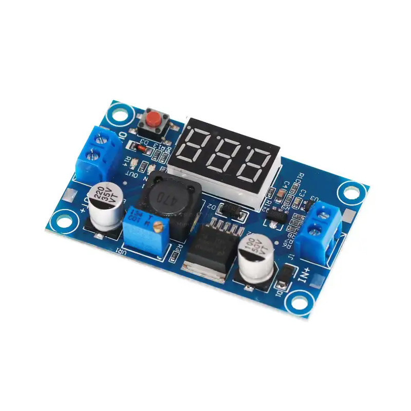 LM2596 DC DC Adjustable Power Supply Module LED Voltmeter With Digital