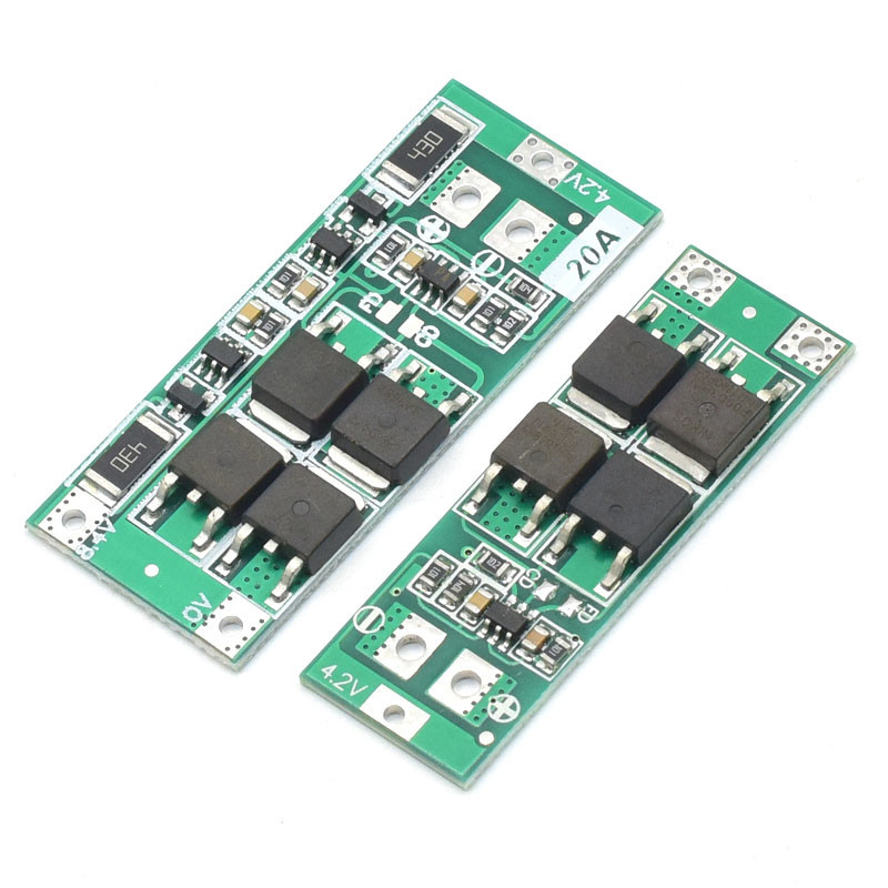 2S 20A 7.4V 8.4V 18650 Lithium Battery Protection Board Standard ...