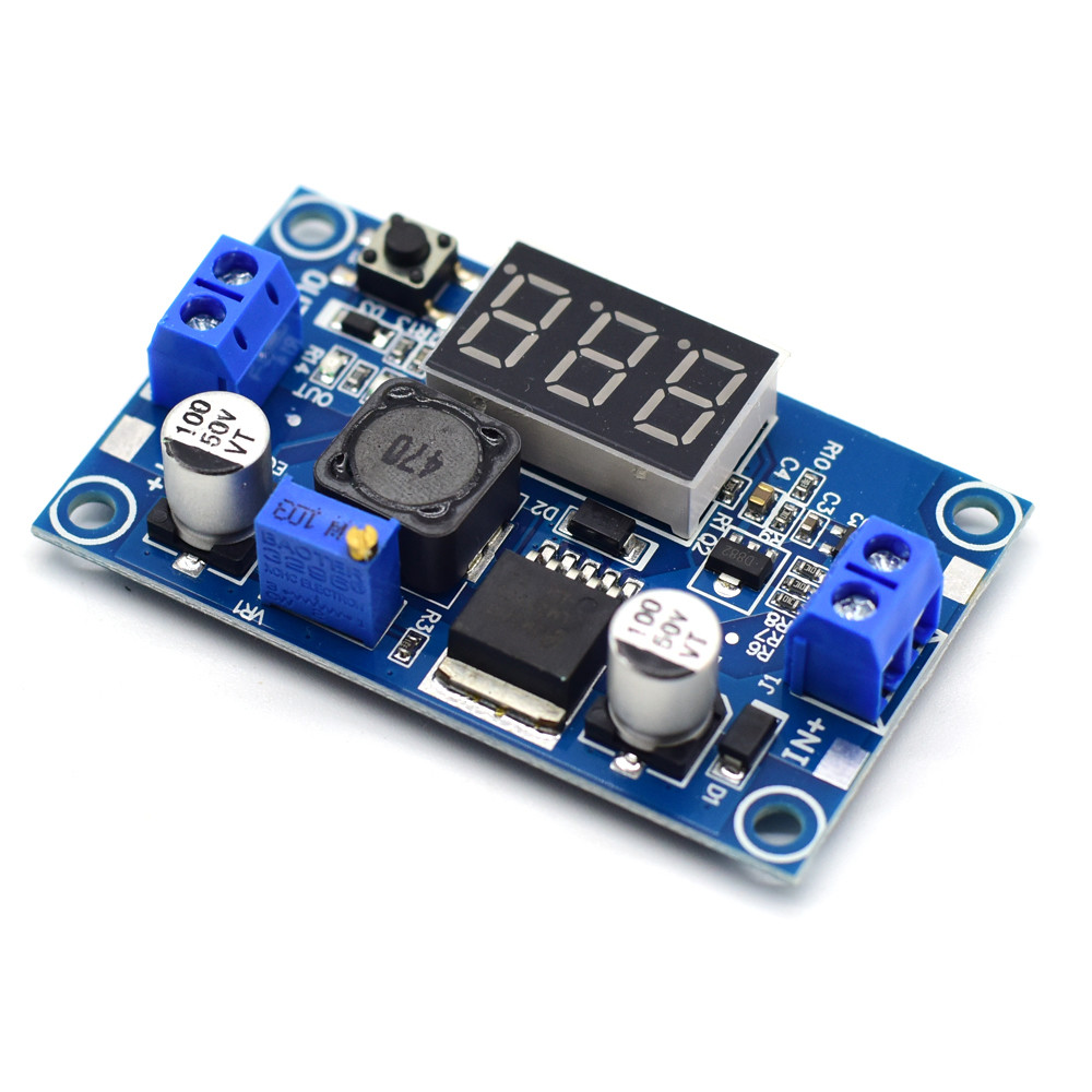Adjustable LM2596S Step-Down Buck Converter Power Supply Module with ...