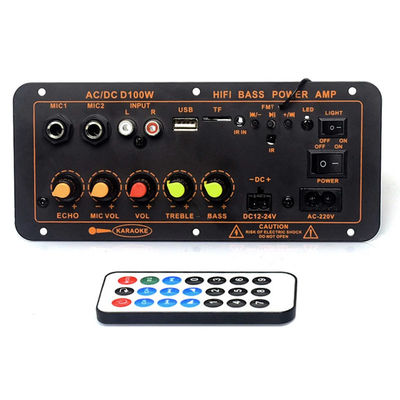D100W Bluetooth 5.0 Power Amplifier Board with 100W Power and FM Radio Support for 8-12 Inch Speakers