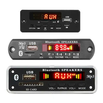 MP3 Player USB Module BT 5.0 MP3 Decoder Board FM AUX Radio Recording Power Amplifier