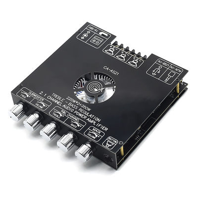 CA-AS21 2.1 Channel BT Subwoofer Amplifier Audio Board 2*220W+350W 12-24V AMP