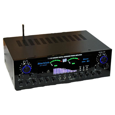AV-888BT 2800W Home Karaoke Dual-Ring Power Amplifier New Model 7.1 Channel Zone Tuning High-Power Metal Construction