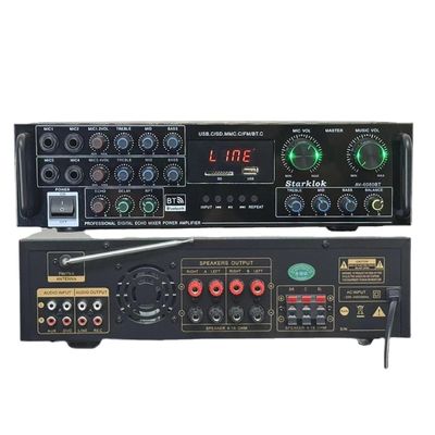 AV-6080BT 1000W 7-Channel Fixed Impedance Amplifier Home Car Metal Receivers USB Flash SD Card BT Wireless Player Global