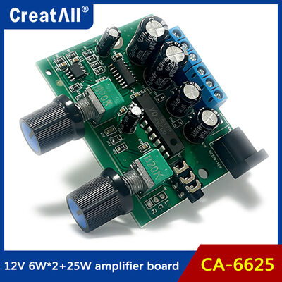 CA-6625 2.1 Channel Ultra Heavy Bass Digital Amplifier Board Module with 12V Power Supply for DIY Audio Projects